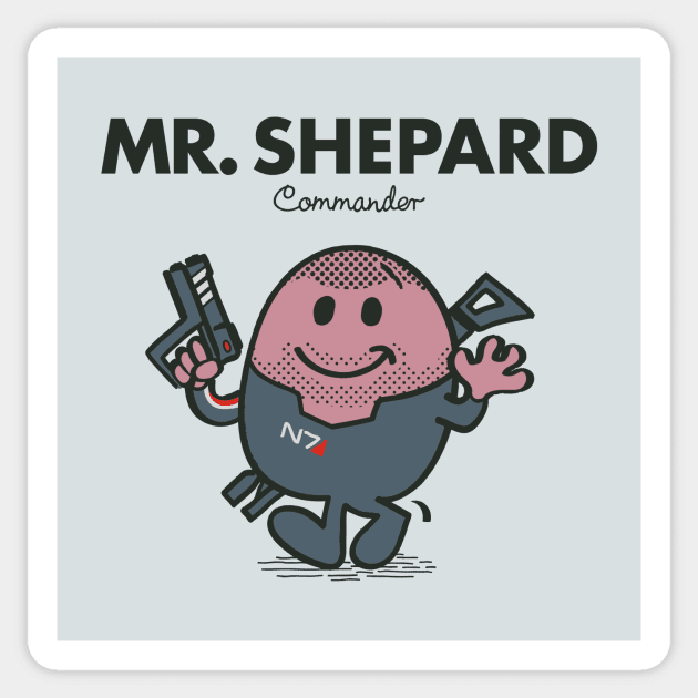 Mr. Shepard Sticker by HtCRU